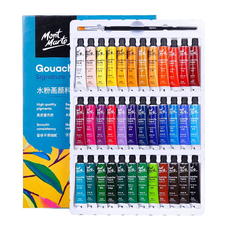 12/24/36 Tubes of gouache paints