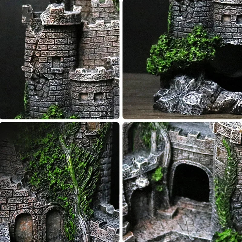 Décoration d'Aquarium en forme de Château