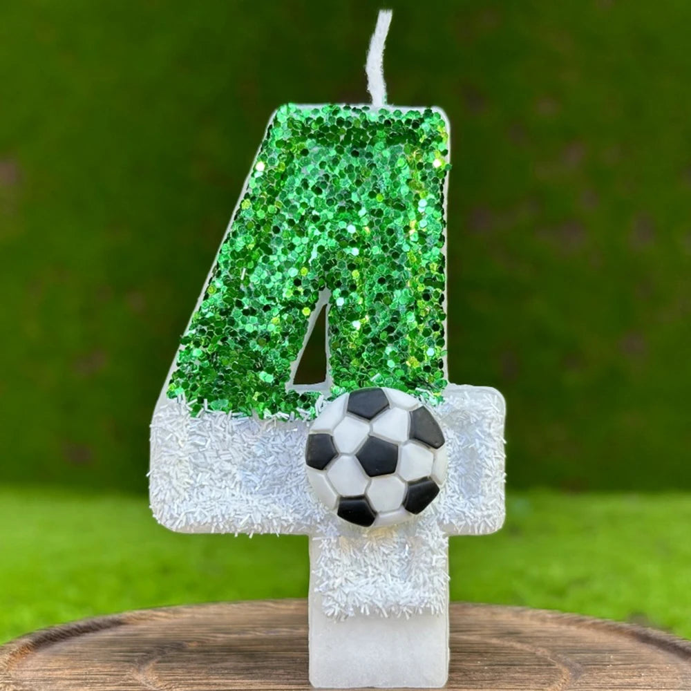 Football birthday candles