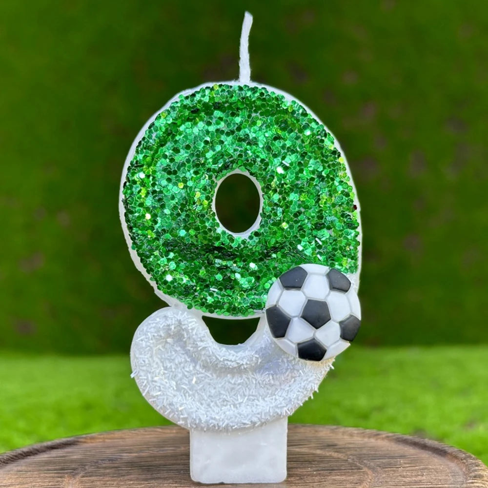 Football birthday candles