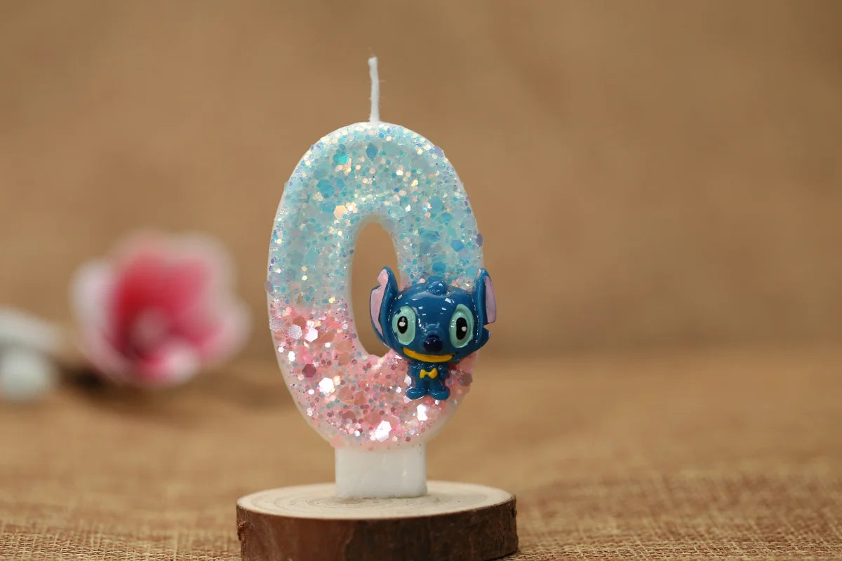 Stitch Birthday Candle