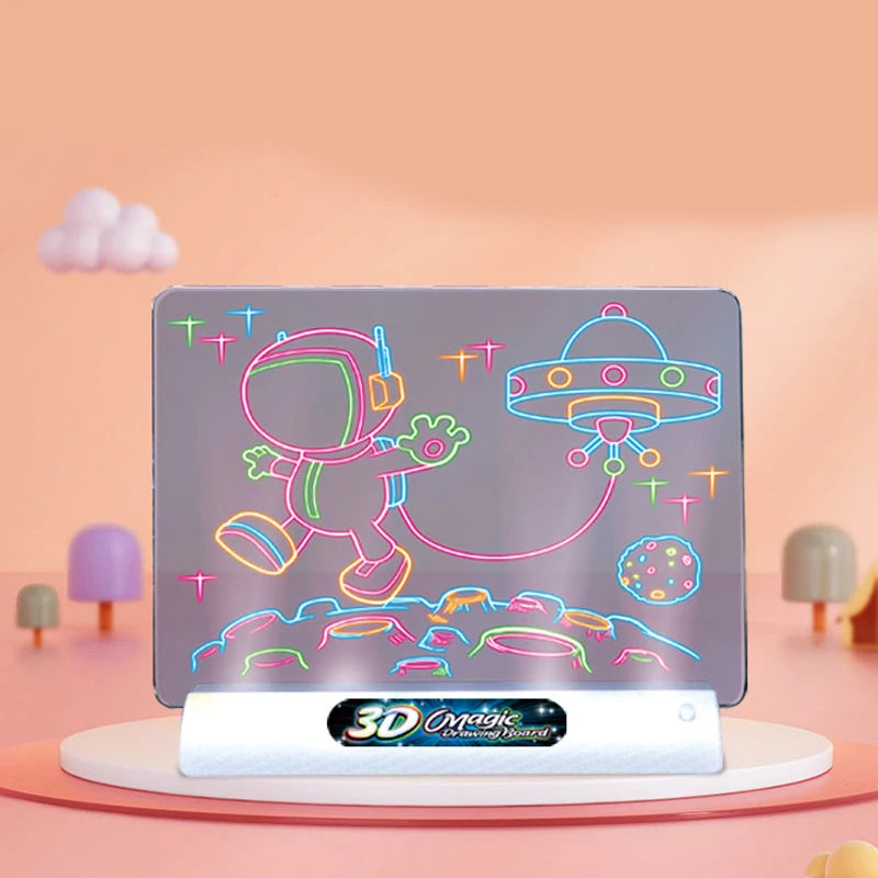 3D Magic Drawing Board LED Light