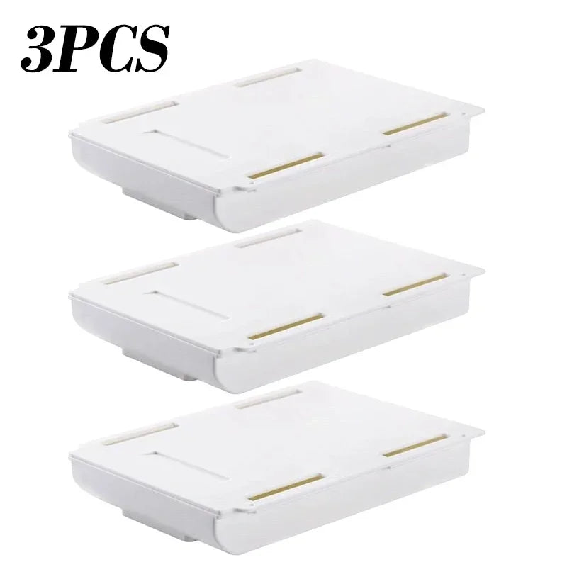Self-adhesive storage organizer