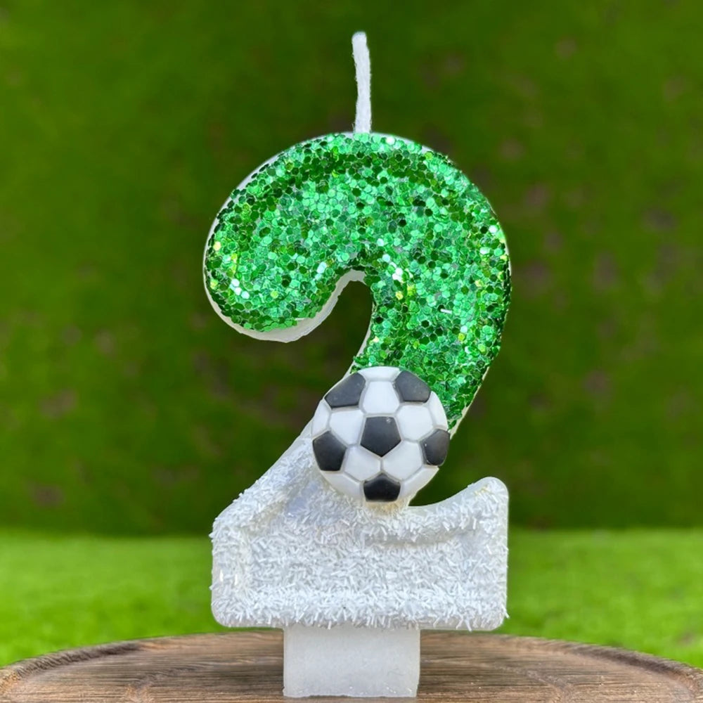 Football birthday candles
