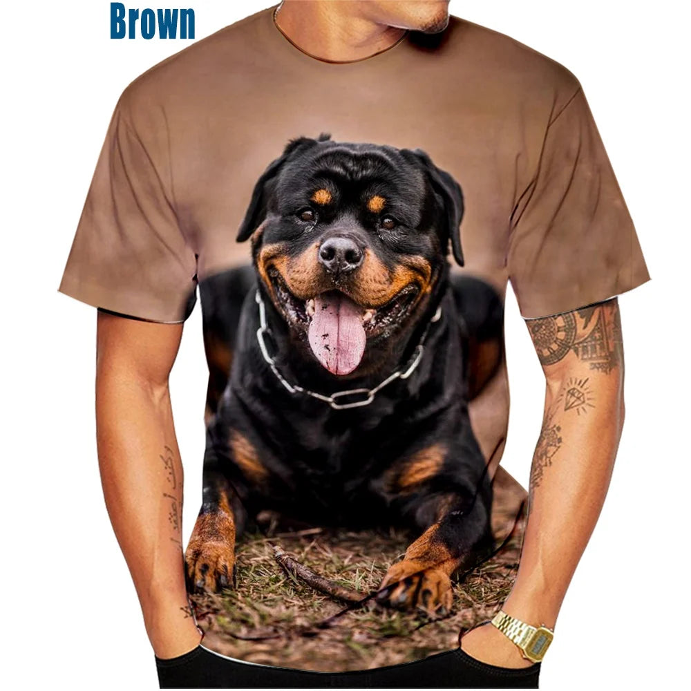 Tee Shirt Rottweiler 3D hommes et femmes