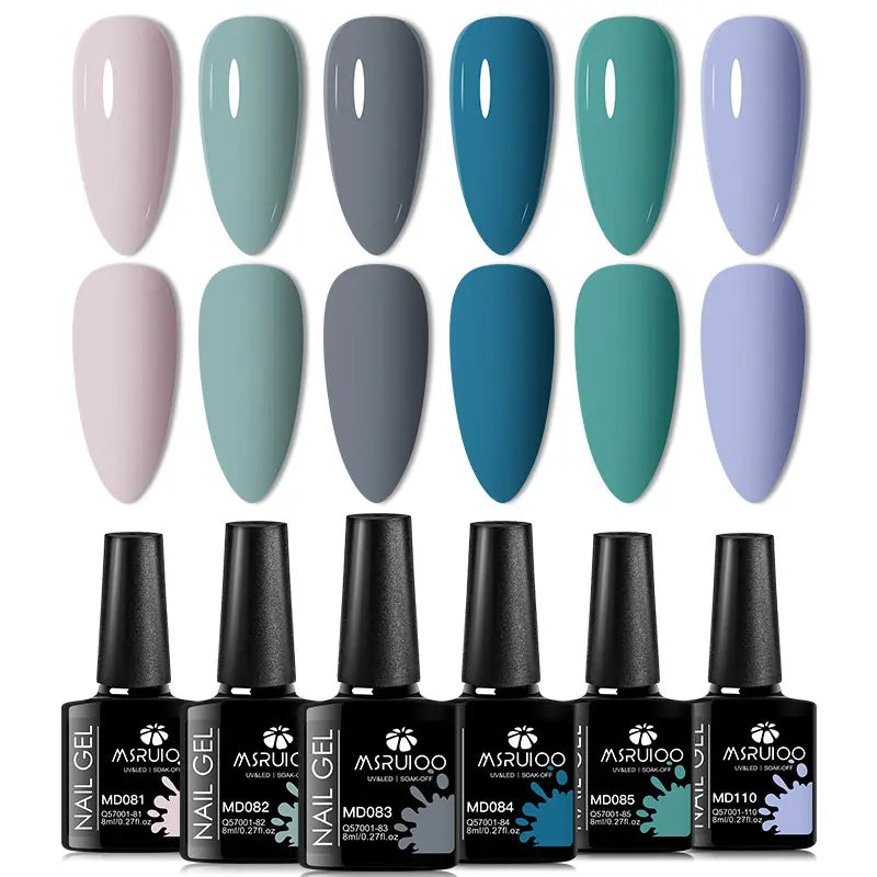 Lot de 6 Vernis à Ongles Gel