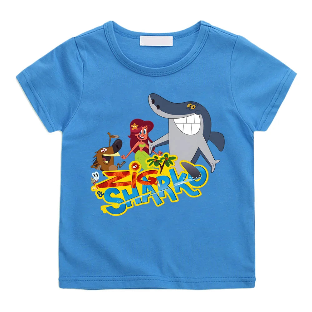 T-Shirt motif Zig et Sharko en coton