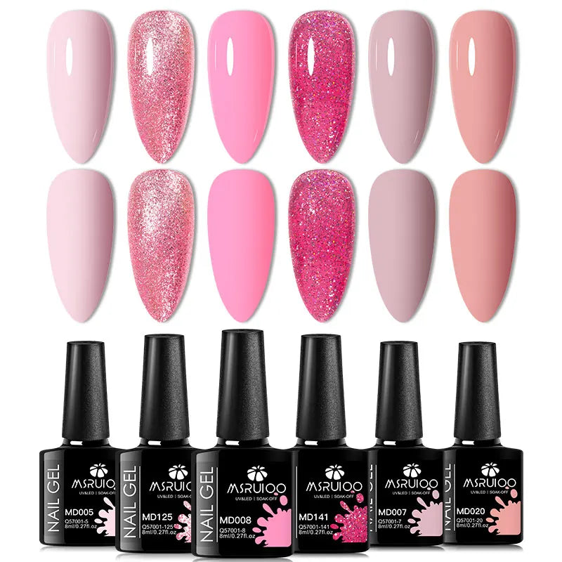 Lot de 6 Vernis à Ongles Gel