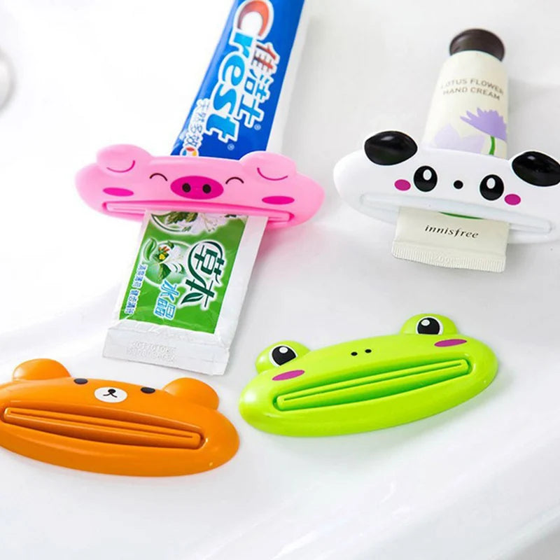 Toothpaste tube squeezer with funny animal head