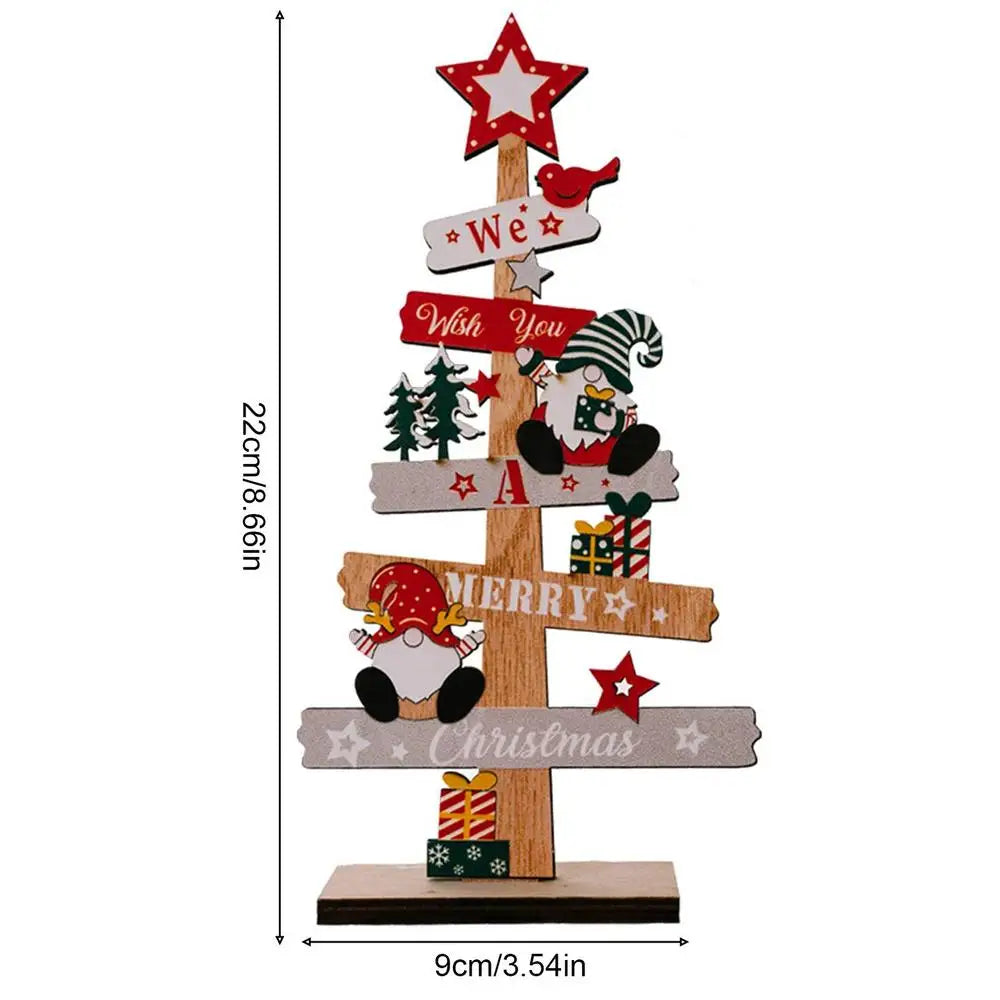 Decorative wooden Christmas tree