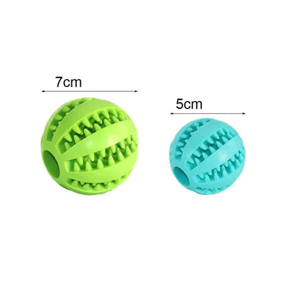 Rubber ball for dogs and cats