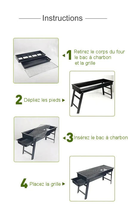 XL Folding Portable Barbecue