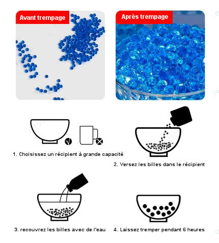 Pot de 100000 Billes Gel pour modèles Blaster à gel