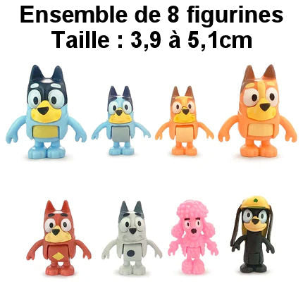 Figurines Bluey et Bingo et ses Amis