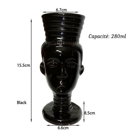 Verres Tiki en Céramique type Hawaïen