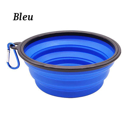 Bol d'Alimentation Pliable de Voyage pour Chiens et Chats