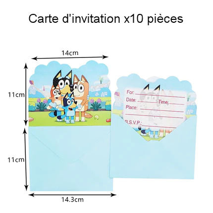 Bluey et Bingo Sets Anniversaire