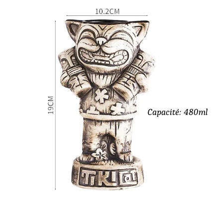 Verres Tiki en Céramique type Hawaïen