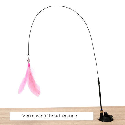 Interactive feather duster toy for cats