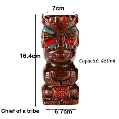 Verres Tiki en Céramique type Hawaïen