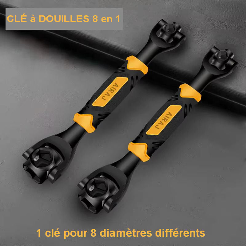 Clé à Douilles 8 en 1