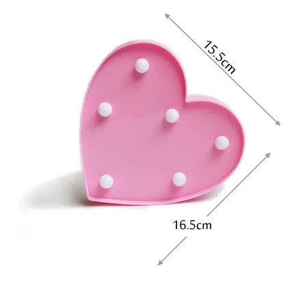 LOVE or Heart LED light decoration