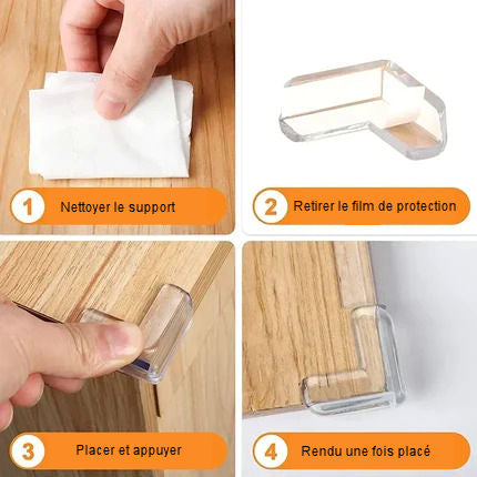 Silicone protectors for table corners