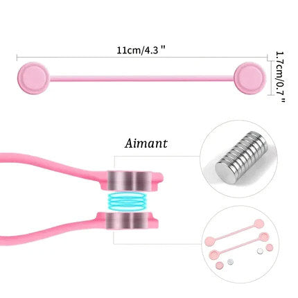 Reusable magnetic cable ties