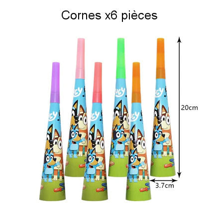Bluey et Bingo Sets Anniversaire