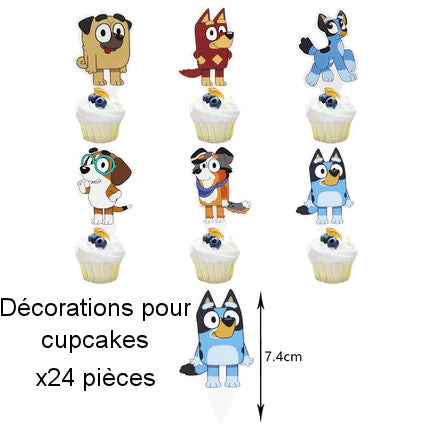 Bluey et Bingo Sets Anniversaire