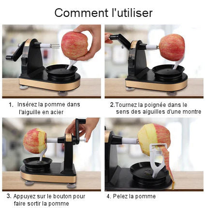 Fruit and vegetable peeler and slicer