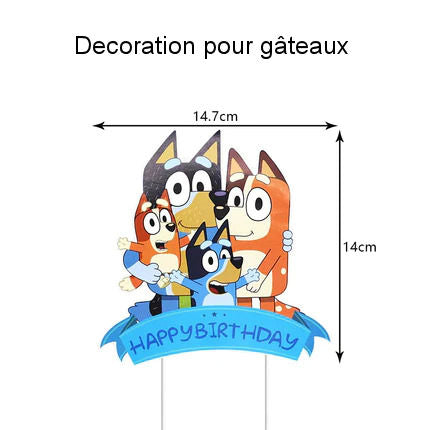 Bluey et Bingo Sets Anniversaire