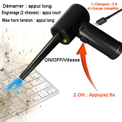 Wireless PC/Keyboard Dust Collector