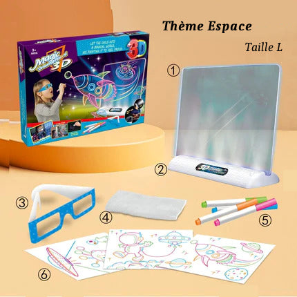 3D Magic Drawing Board LED Light