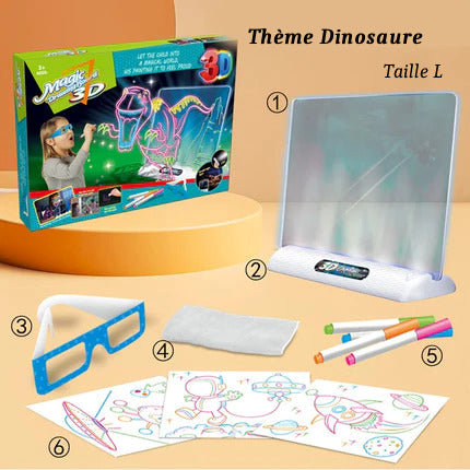 3D Magic Drawing Board LED Light