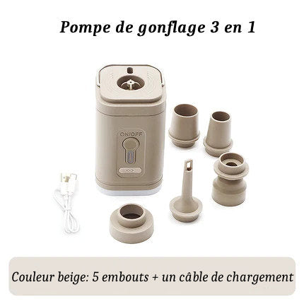 Pompe à Air Électrique Portable 3 en 1 PACOONE