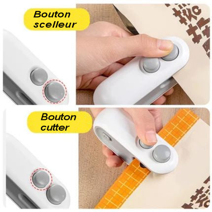 2 in 1 Mini Sealing Machine (Sealer and Cutter)