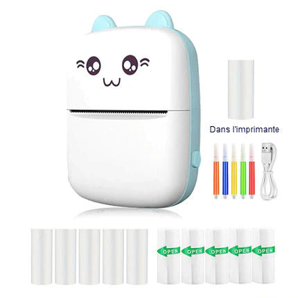 Mini Imprimante Bluetooth Thermique chaton