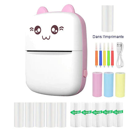 Mini Imprimante Bluetooth Thermique chaton