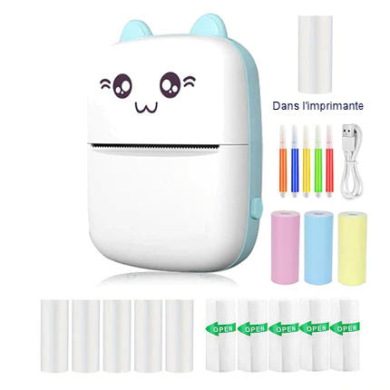 Mini Imprimante Bluetooth Thermique chaton