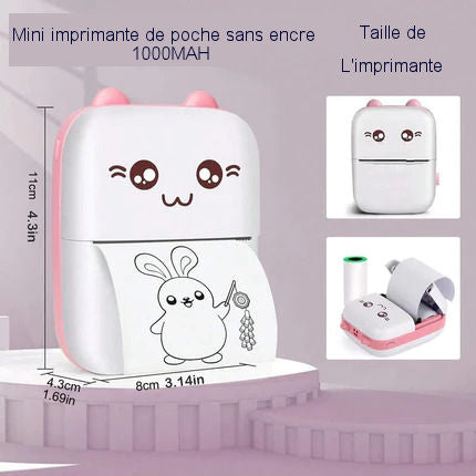 Mini Imprimante Bluetooth Thermique chaton
