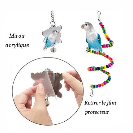 Lot de 7 Jouets pour Perroquets