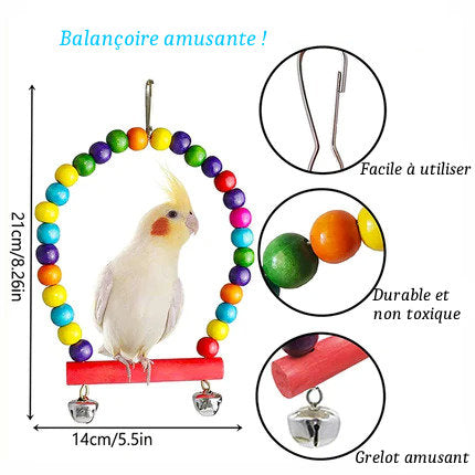 Lot de 7 Jouets pour Perroquets
