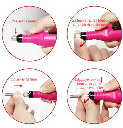 Kit Complet de Manucure avec Vernis, Ponceuse, Lampe UV,...