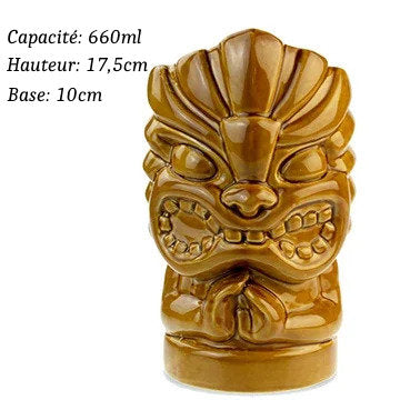 Verres Tiki en Céramique type Hawaïen