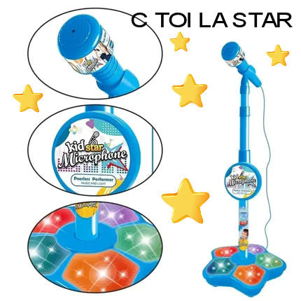 Karaoke Microphone with Stand for Kids