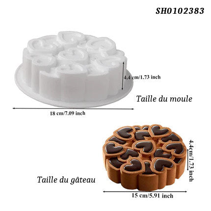 Moules à Gâteaux en Silicone divers Design