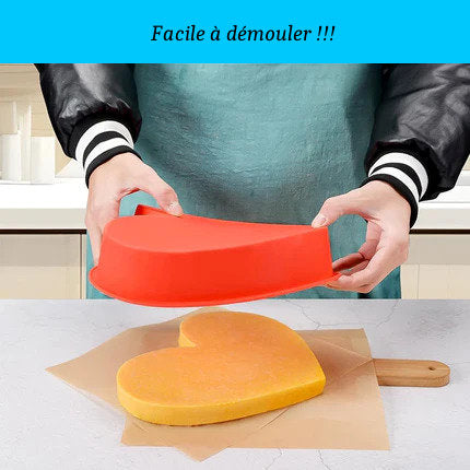 Moule à Gâteau en Silicone en forme de Cœur
