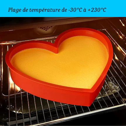 Moule à Gâteau en Silicone en forme de Cœur