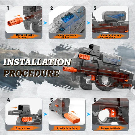 Blaster M90 Électrique à Billes de Gel